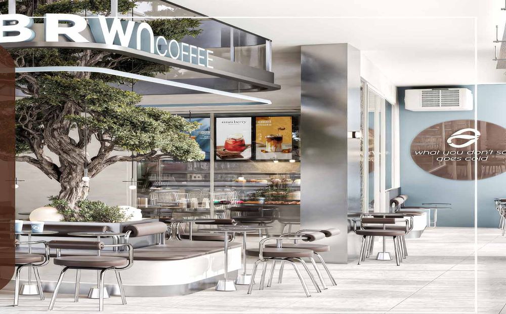 BRWN Coffee mağaza içi